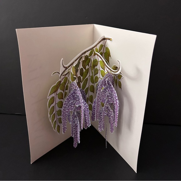 Pop-up card w/envelope - WISTERIA - Picture 3 of 5